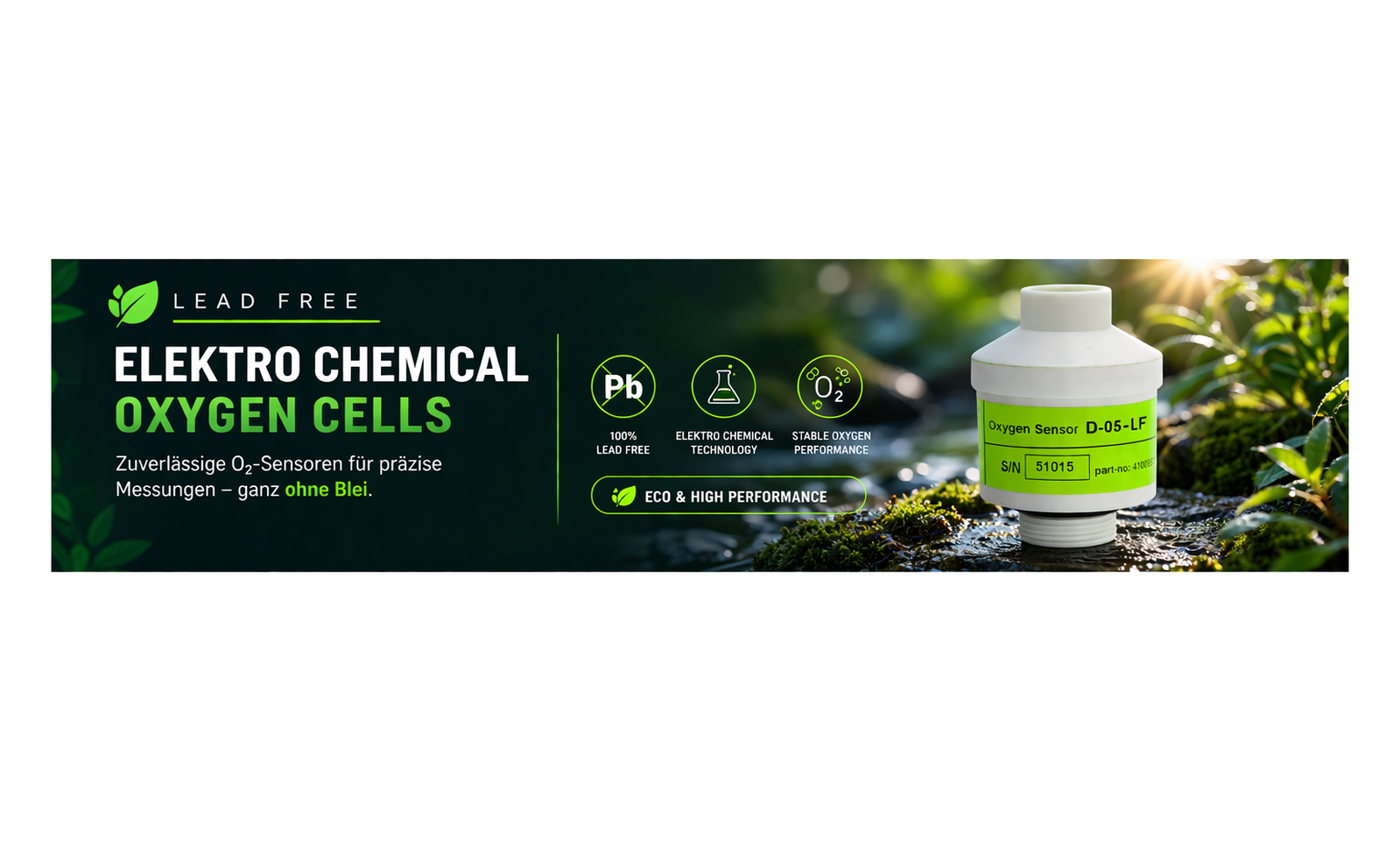 Lead Free Oxygen Cells