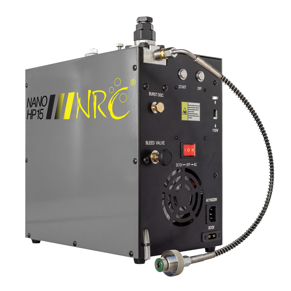 NRC Nano HP 15 high-pressure breathing air compressor