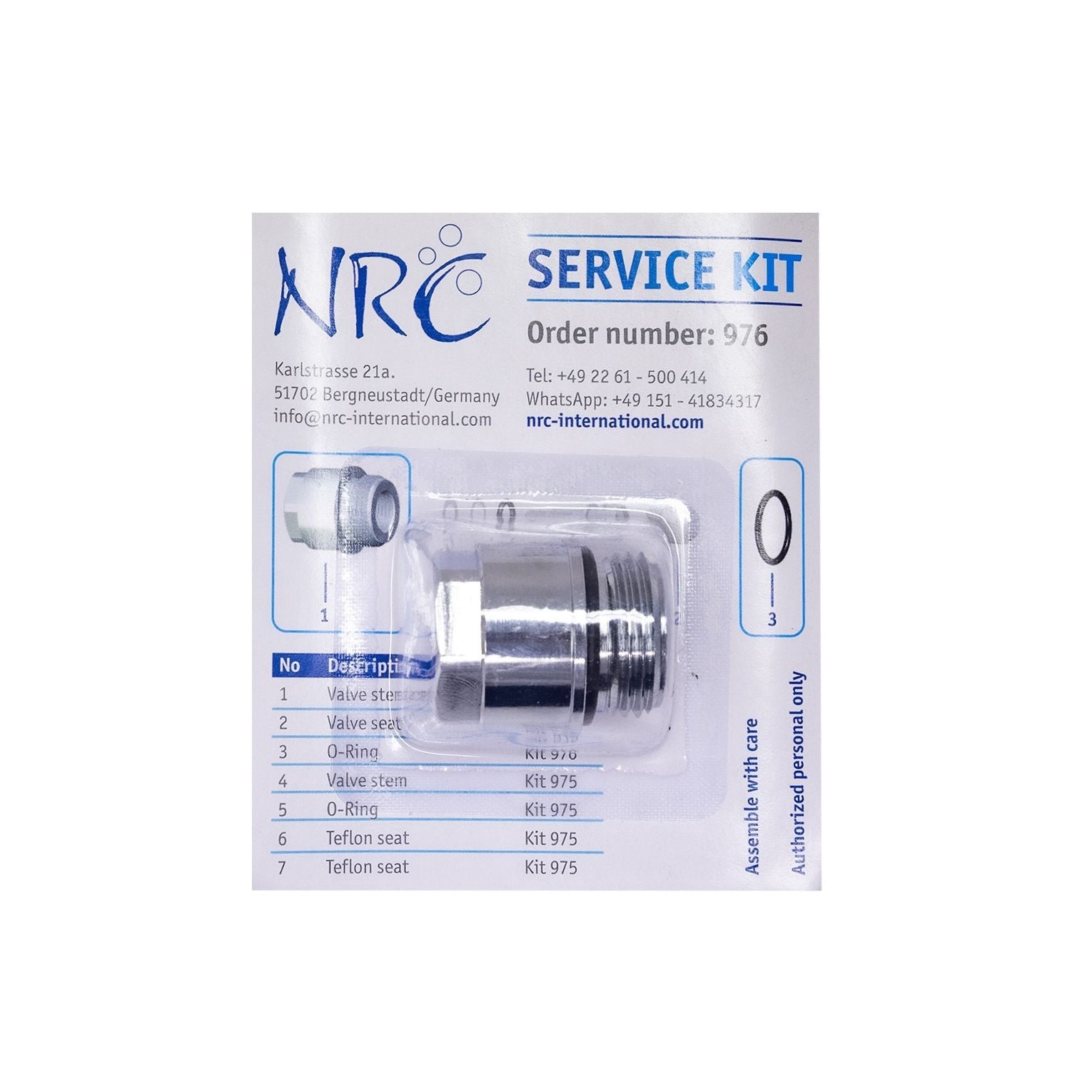 Service-Kit 976 für Tankventil 12144