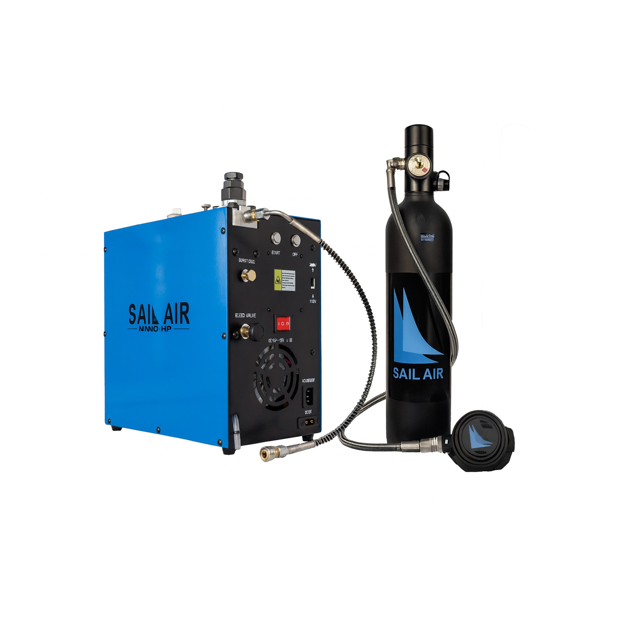 SailAir Bundle — Nano HP Compressor + 1 × SailAir Set Solo (1 L)