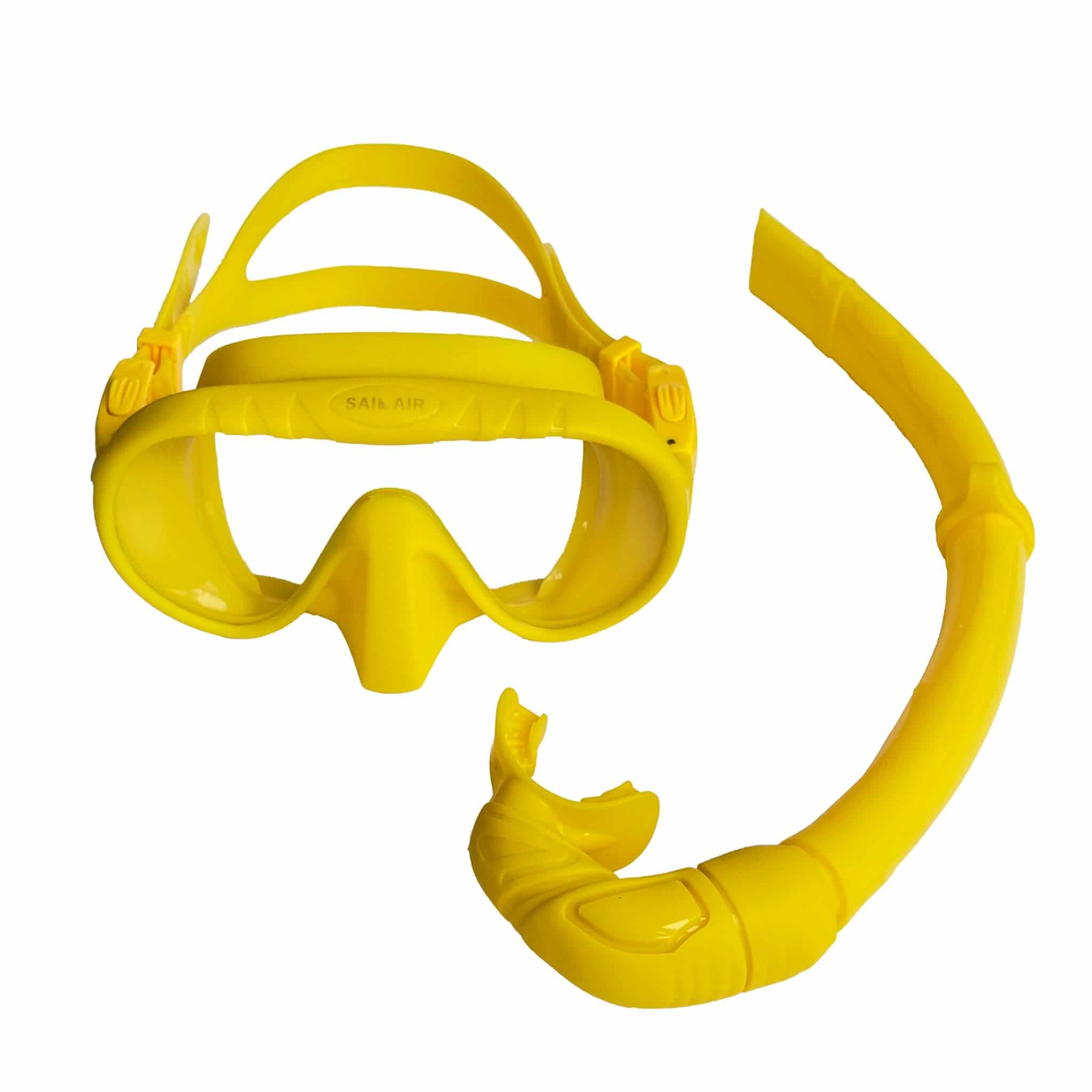 SailAir Mask with Snorkel Yellow