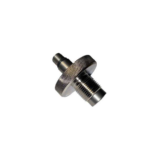 Anschlußwelle mit Handrad für Entlüftungsblock | G5/8″ 200bar Aussengewinde auf G1/4″ Aussengewinde