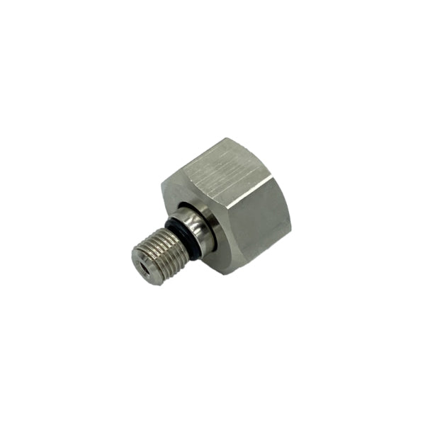Flaschschenanschlussstück Sauerstoff | G 3/4″ Überwurfmutter mit Anschlußwelle G 1/4″