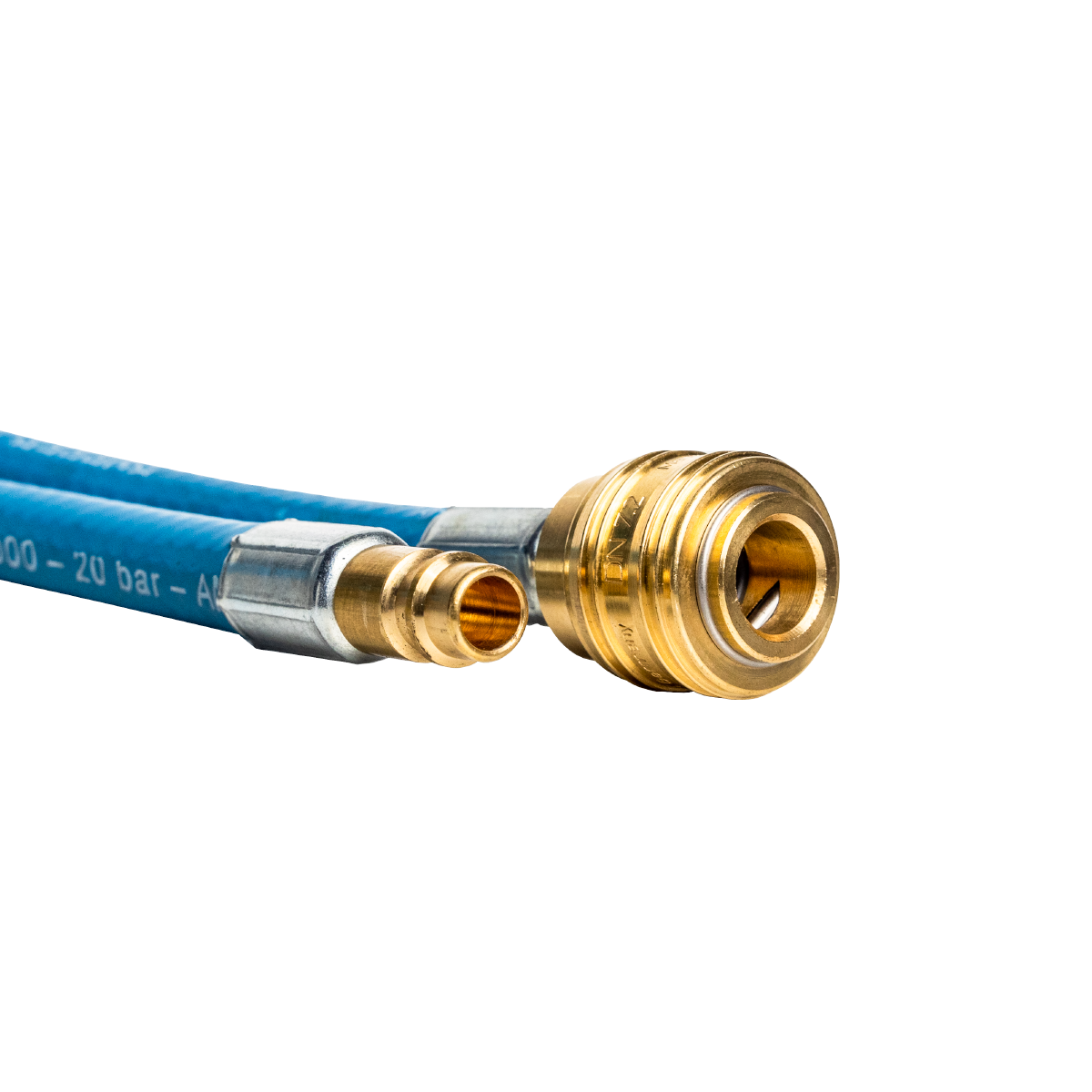 Booster de tuyau d'air comprimé de 2m | Tuyau d'entraînement antistatique avec le couplage NW 7.2 et le connecteur NW 7.2