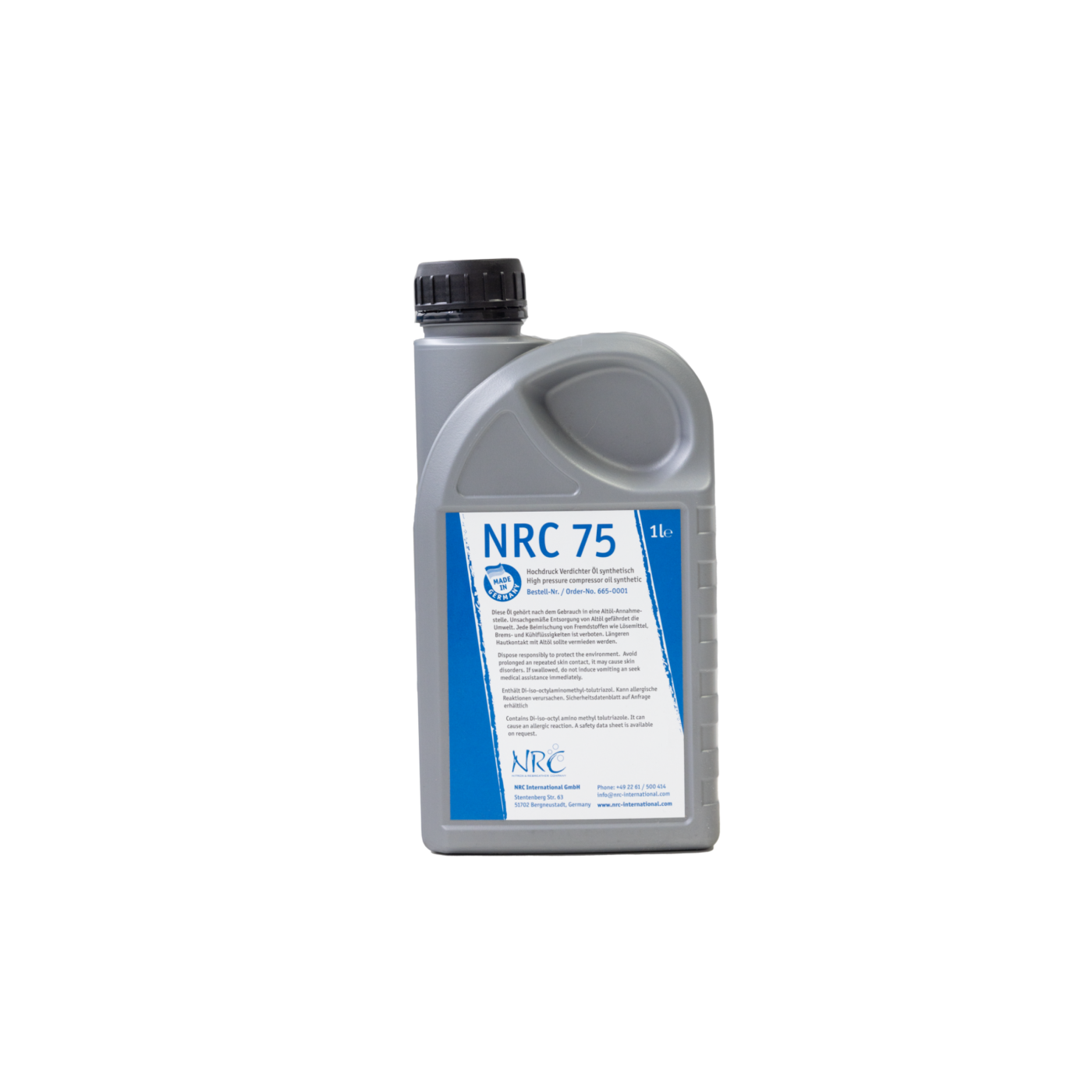 NRC 75 high performance compressor oil 1L